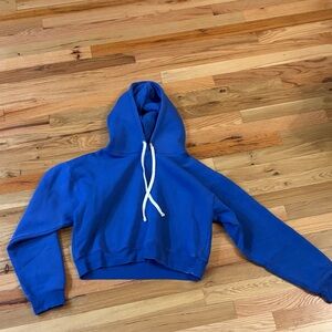 J. Crew Royal Blue Hoodie with White Accents